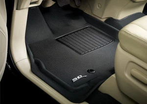 Revestimientos de piso 3D MAXpider para todo tipo de clima para Tesla Model Y 2021-2022 en negro Kagu - Imagen 1 de 7