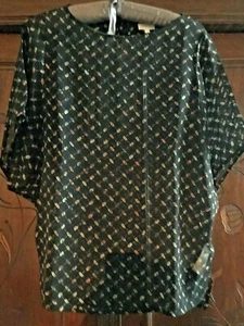 NEU! LALA Berlin Seiden-Bluse gemustert in Schwarz-Braun Gr. L (NP219 EUR) - Bild 1 von 6