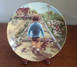 RJ Ernest Enterprises Home By Lunch Seems Like Yesterday Series Collectors Plate - Picture 1 of 2
