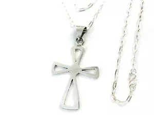 Beautiful Mexican 925 Sterling Silver Cross Pendant Top. 8 grams - Picture 1 of 12