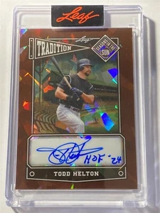 TODD HELTON rockies 2025 Leaf Seasons in Sun Tradition Crystal BRONZE AUTO 1/15 - Picture 1 of 2