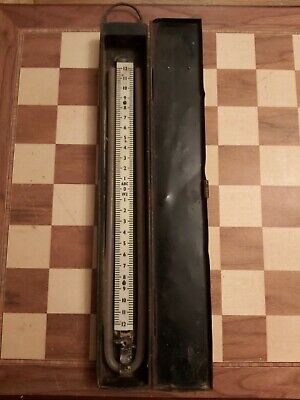 Vintage Abbott Birks U Gauge Manometer In Original Metal Box 41cm UNTESTED • 29.99£