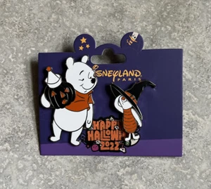 Neu Disney DLP DLRP Disneyland Paris Halloween Winnie Puuh Ferkel Pin Set - Bild 1 von 3