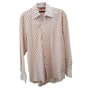 Marc Ecko "ME Well Hung" Vintage Men's Printed Long Sleeve Button Down Shirt - Picture 1 of 4