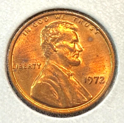 1972 FS-103 Double Die Lincoln 1c Nice Original Choice BU+ Best Price Ebay* CHRC - Image 1 of 2