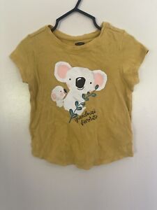 Old Navy Toddler Girls Cute Koalas Grandma's Favorite Cotton T-Shirt Yellow 2T