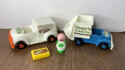 Maletín de basura vintage KTC SESAME STREET camión de helados Oscar’s FP Mr. Hooper Foto 1 de 4