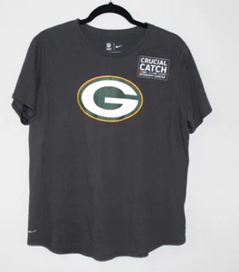 Nike Green Bay Packers Unisex  XL Crucial Catch Intercept Cancer T-Shirt - Picture 1 of 8