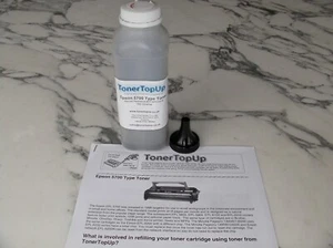 Bottle of Toner Refill non-OEM for Epson EPL5700 5800 5900 6100 6200 S050010 - Picture 1 of 2