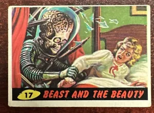 1962 Topps Mars Attacks #17- Beast and the Beauty ~ Lower Grade ~ No Creases - Picture 1 of 2