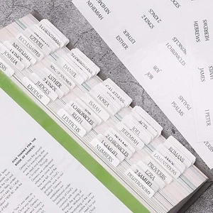 Thinkor Reposition Laminated Bible Tabs, Large Print Stickers, Easy to Read and - Picture 1 of 2