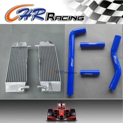 GPI RACING Radiador + manguera de aluminio para Yamaha YZ250F 2002-2005 WR250F 2001-2006