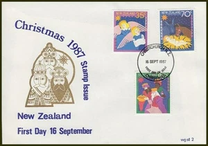 NEW ZEALAND 1987 CHRISTMAS FDC STIRLING SCARCER CACHET (ID:LG36688) - Picture 1 of 1
