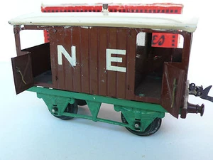 HORNBY ANCIEN WAGON FOURGON NE TÔLE ÉCHELLE "O" BEL ÉTAT L14,5 cm ANNÉES 30 - Imagen 1 de 6