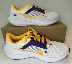Nike Zoom Pegasus 40 LSU Tigers DZ5959-100 scarpe uomo 8,5 donna 10 NUOVE! - Foto 1 di 14