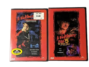 A Nightmare On Elm Street 2 and 5   NEW SEALED and VG+ Robert Englund - Picture 1 of 3