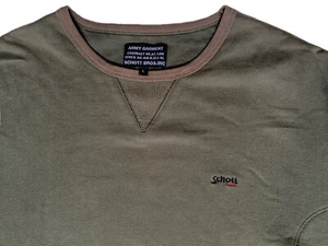 Pullover Army Garment Official Schott Bros INC NYC Sweatshirt/ Rare Collector Khaki L - Bild 1 von 8