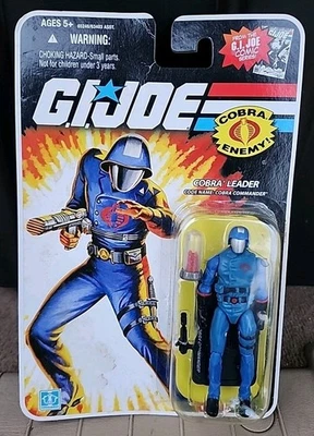 2008 G.I. Boneco de ação Joe Cobra Leader Cobra Commander 3.75 novo (pacote danificado) - Imagem 1 de 2