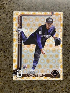 2025 Topps Serie 2 Keider Montero Rookie #665 Holiday Sun Detroit Tigers Karte - Bild 1 von 2