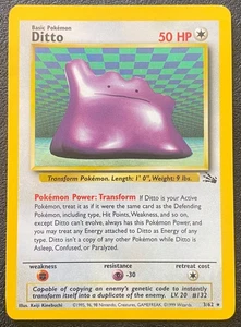 Ditto 3/62 - Fossil Unlimited (1999) Vintage WOTC Holo Rare - LP - Picture 1 of 11