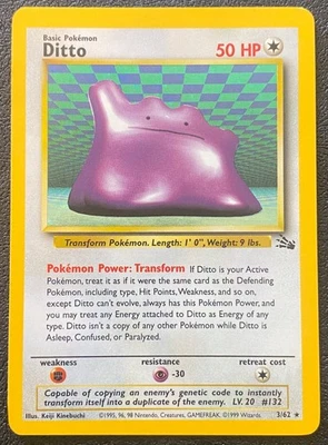 Ditto 3/62 - Fossil Unlimited (1999) Vintage WOTC Holo Rare - LP - Image 1 of 4