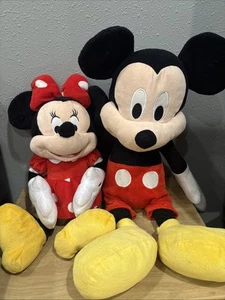 Mickey & Minnie Mouse Disney Large Plush Stuffed Toy Animal Just Play LLC - Picture 1 of 11