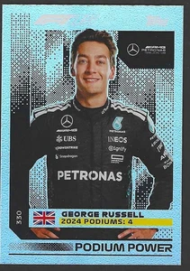 2025 Topps Turbo Attax #330 George Russell Podium Power - Picture 1 of 3