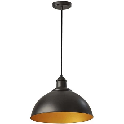 Adesso Wallace 16 英寸黑色/金色吊坠吸顶灯 3753-01 - 开箱 — 第 1/4 张图片