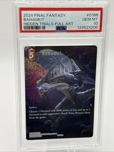 Final Fantasy TCG - Bahamut - 23 - 016R - Hidden Trials - Full Art Foil - PSA 10 - Bild 1 von 2