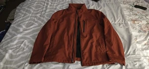Calvin Klein Men's Fleece Lined Jacket Burnt Orange Size LARGE - Picture 1 of 11
