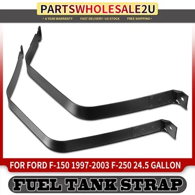 2x Soporte de correas de tanque de combustible para Ford F-150 1997-2003 F-250 2017-2019 F65Z9054MA Foto 1 de 4