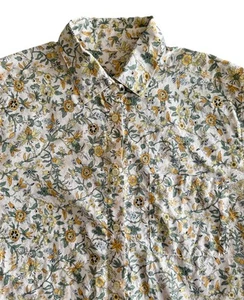 Camisa Tilley Endurables De Colección Y2K Liberty Tela Algodón Botón Talla M Estampado Floral - Imagen 1 de 8