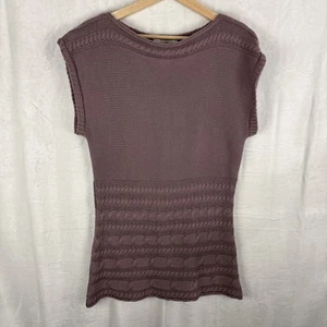 Bamboo Traders Sleeveless Boat Neck Sweater Large Tight Knit Soft Gray - Picture 1 of 6