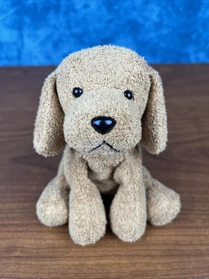 Russ Luv Pets "Rusty" 棕色 5"" 小狗 迷你豆袋 毛绒 毛巾 — 第 1/4 张图片