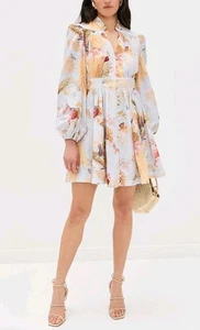 NEU Zimmermann Ascension tief ausgeschnittenes Minikleid Etikett Größe 2 (US6) 688 $ - Bild 1 von 8