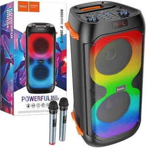 HOCO BS53 CASSA PARTY PORTATILE Bluetooth® MP3 KARAOKE USB AUX FM 2 MICROFONI - Foto 1 di 10