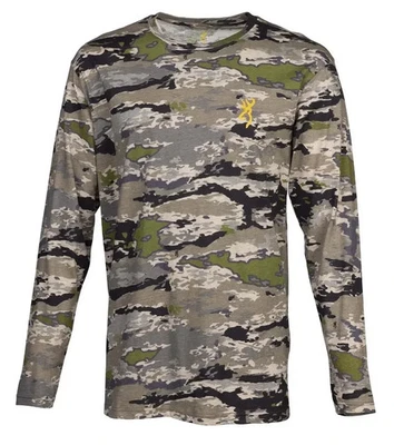 Browning Wasatch Long Sleeve T-Shirt Ovix Camo Men's Size: Small - Image 1 of 4