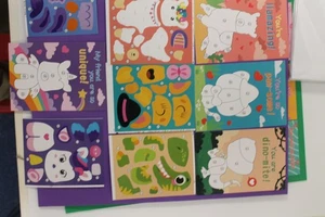 Be Yumi Valentinstag Karten & Aufkleber Aktivitätsartikel + Umschläge 7 Designs x 4 - Bild 1 von 4