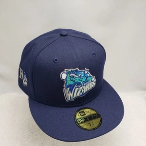 New Era Fort Wayne Wizards MILB Blue Gray UV 59FIFTY Fitted Hat Cap 7 3/4 - Picture 1 of 6