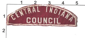 Central Indiana Council Patch BSA Pfadfinder Amerika rot bestickt zum Aufnähen - Bild 1 von 1
