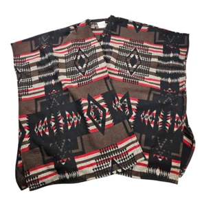 Altar'd State Shawl Wrap Womens One Size Brown Native American Western Poncho - Picture 1 of 6