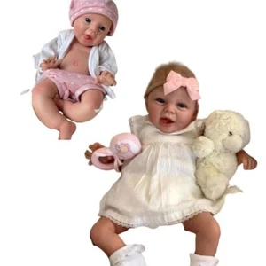 16/22inch Real Life Like Reborn Baby Dolls Platinum Silicone Newborn Girl Dolls - Picture 1 of 17