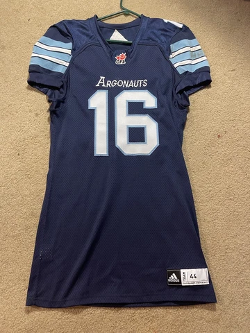 Adidas CFL #16 Team Issued Toronto Argonauts Football Jersey Uniform 2016 Cover