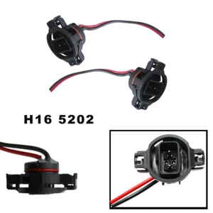 Arnés de cables adaptador luz antiniebla enchufe hembra Fit 5202 9009 H16 PS24W macho - Imagen 1 de 5