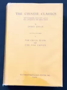The Chinese Classics, The Chu'un Ts'ew 春秋 左傳, James Legge (1991) Vtg Book, VOL 5 - Imagen 1 de 6