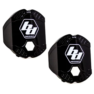 Baja Designs® LP9 LED Light Rock Guard Snap On Lens Covers Pair (Black) - Picture 1 of 1