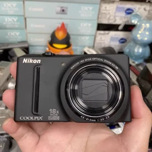 Nikon Coolpix S9100 Compact Digital Camera 12.1 MP 18x Optical zoom Black Tested - Picture 1 of 6