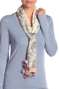 Rebecca Minkoff Floral Paisley Skinny Scarf - Picture 1 of 2