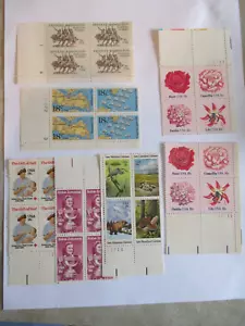 US Stamps Small collection of 18-cent Plate Blocks - Picture 1 of 1