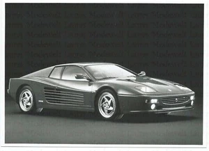 FERRARI TESTAROSSA foto fotografía automóvil vista lateral foto de prensa - Imagen 1 de 2